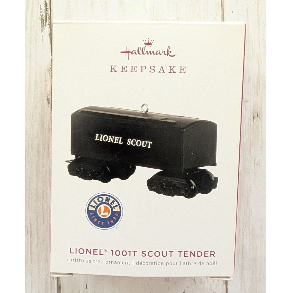 Hallmark Ornament Lionel 1001T Scout Tender Black Die-Cast Metal 2019‎